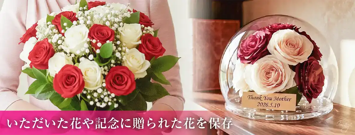 頂いた花を保存